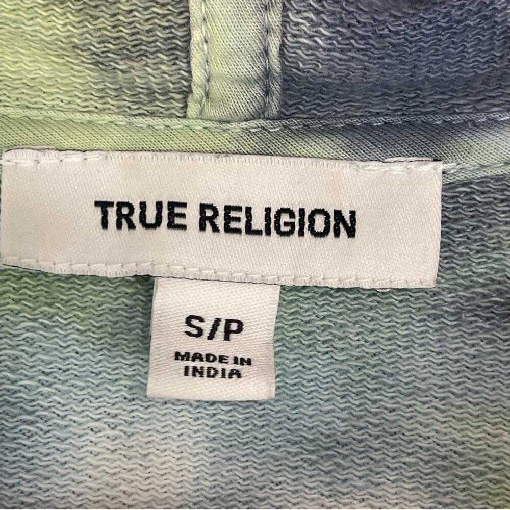 True Religion Something Kinda Wild Men's Tie Dye Hoodie Sweatshirt Small - Picture 6 of 10
